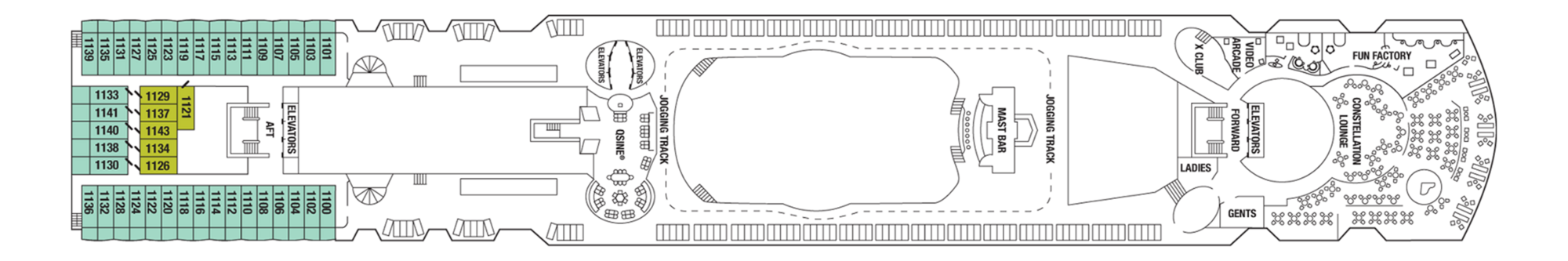Deck 11 plan